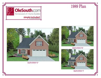 1989 Elevation GHI Floor Plan - Ole South