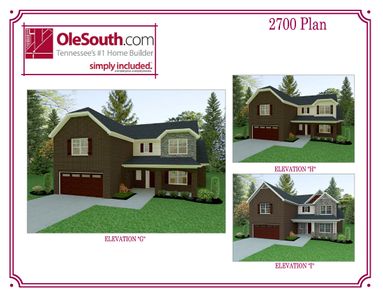 2700 Elevation GHI Floor Plan - Ole South