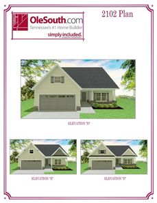 2102 Elevation DEF Floor Plan - Ole South