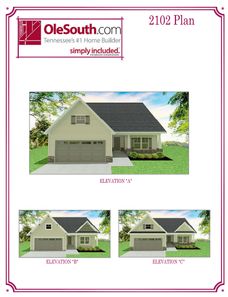 2102 Elevation ABC Floor Plan - Ole South