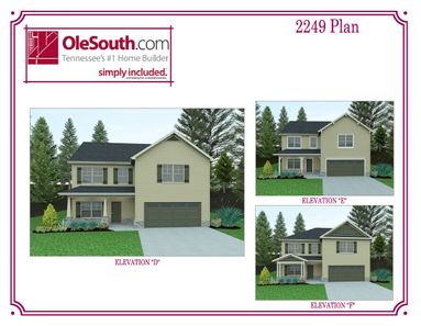 2249 Elevation DEF Floor Plan - Ole South