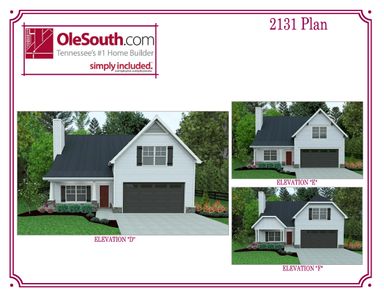 2131 Elevation DEF Floor Plan - Ole South