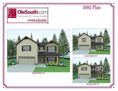 3082 Elevation DEF Floor Plan - Ole South