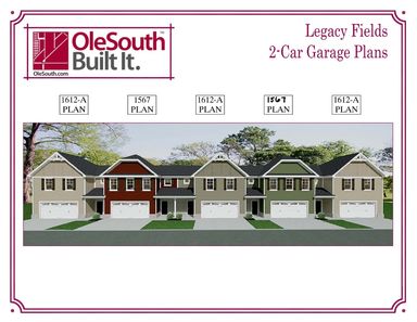 1612- Legacy Fields Interior Unit Floor Plan - Ole South
