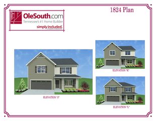 1824 Elevation JKL - Hobson Park: Antioch, Tennessee - Ole South