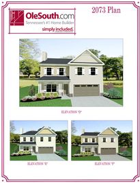 2073 Elevation DEF - Cumberland Estates: Fairview, Tennessee - Ole South
