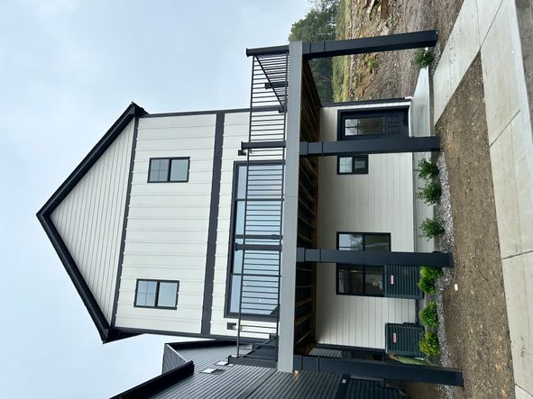 Spacious outdoor decks with in-law suites on bottom level