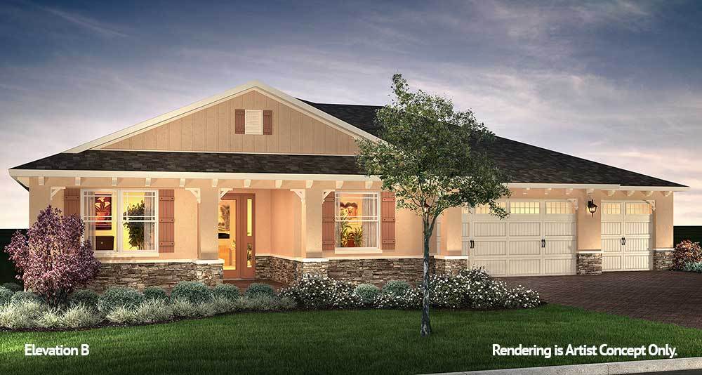 Innovative Model Home at On Top of the World Active Adult Retirement Community in Florida
