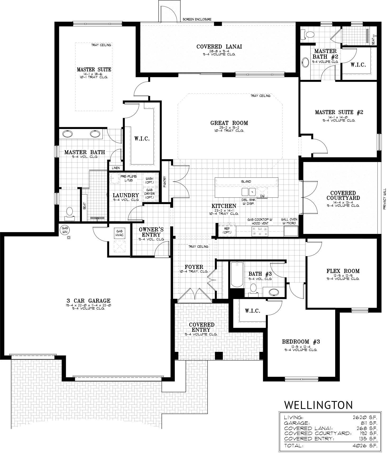 Energy Efficient Floor Plan at On Top of the World Communities in Ocala, FL.