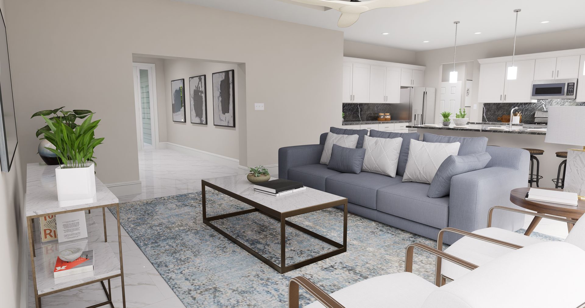 Acacia Rendered Great Room