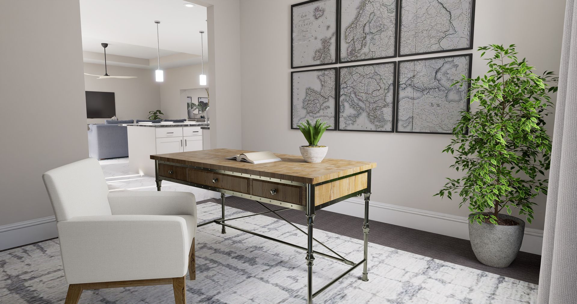 Acacia Rendered Flex Room