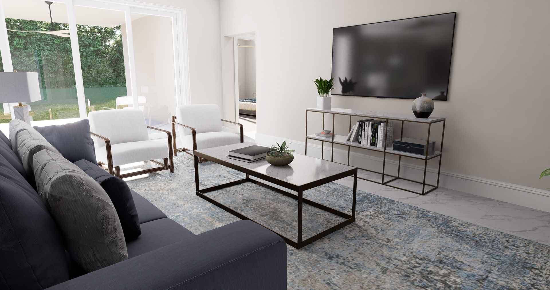 Acacia Rendered Great Room