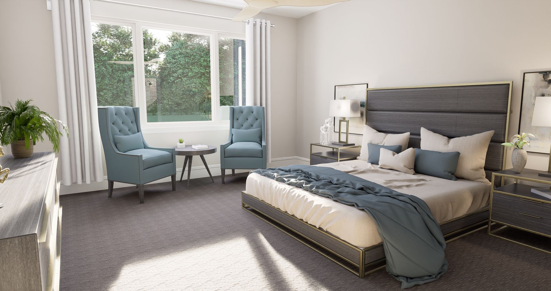 Acacia Rendered Master Bedroom