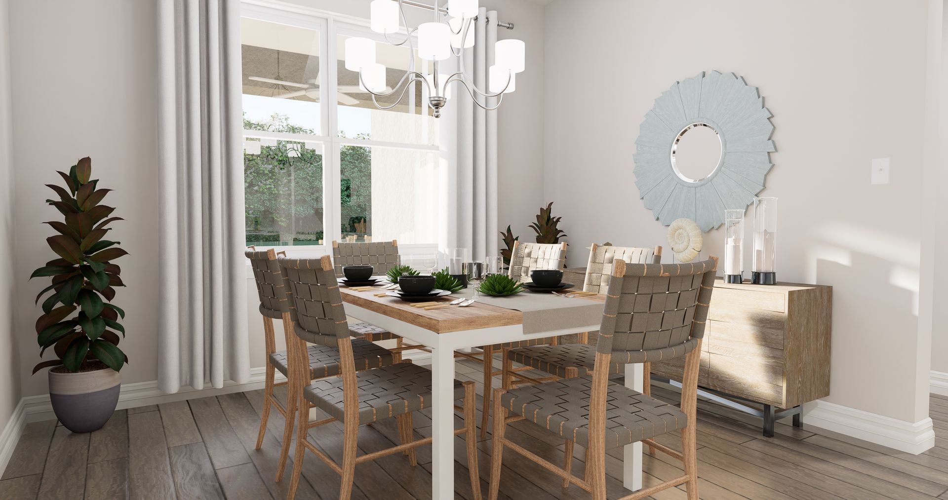 Cypress Rendered Breakfast Area