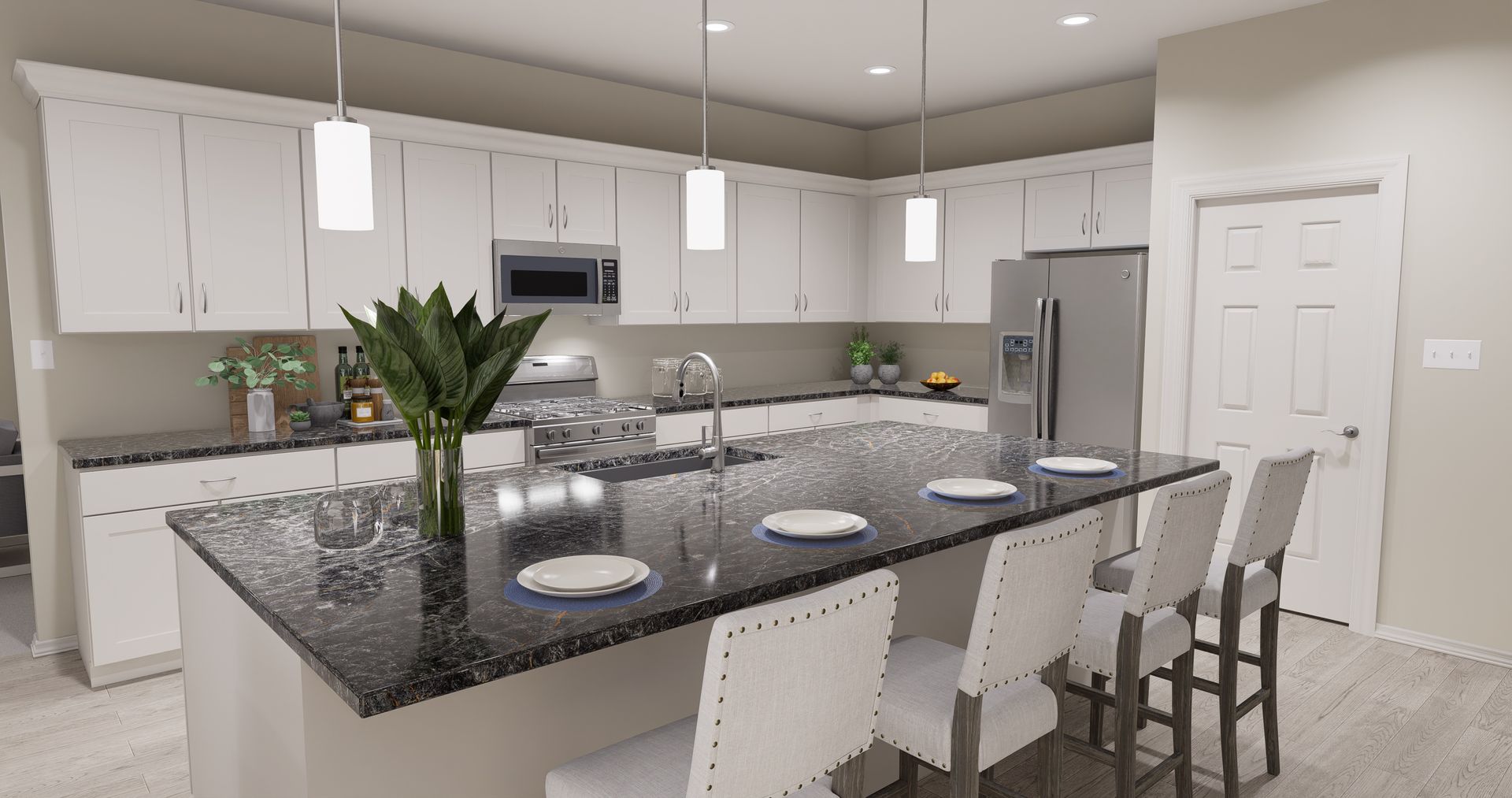 Hawthorn Rendered Kitchen