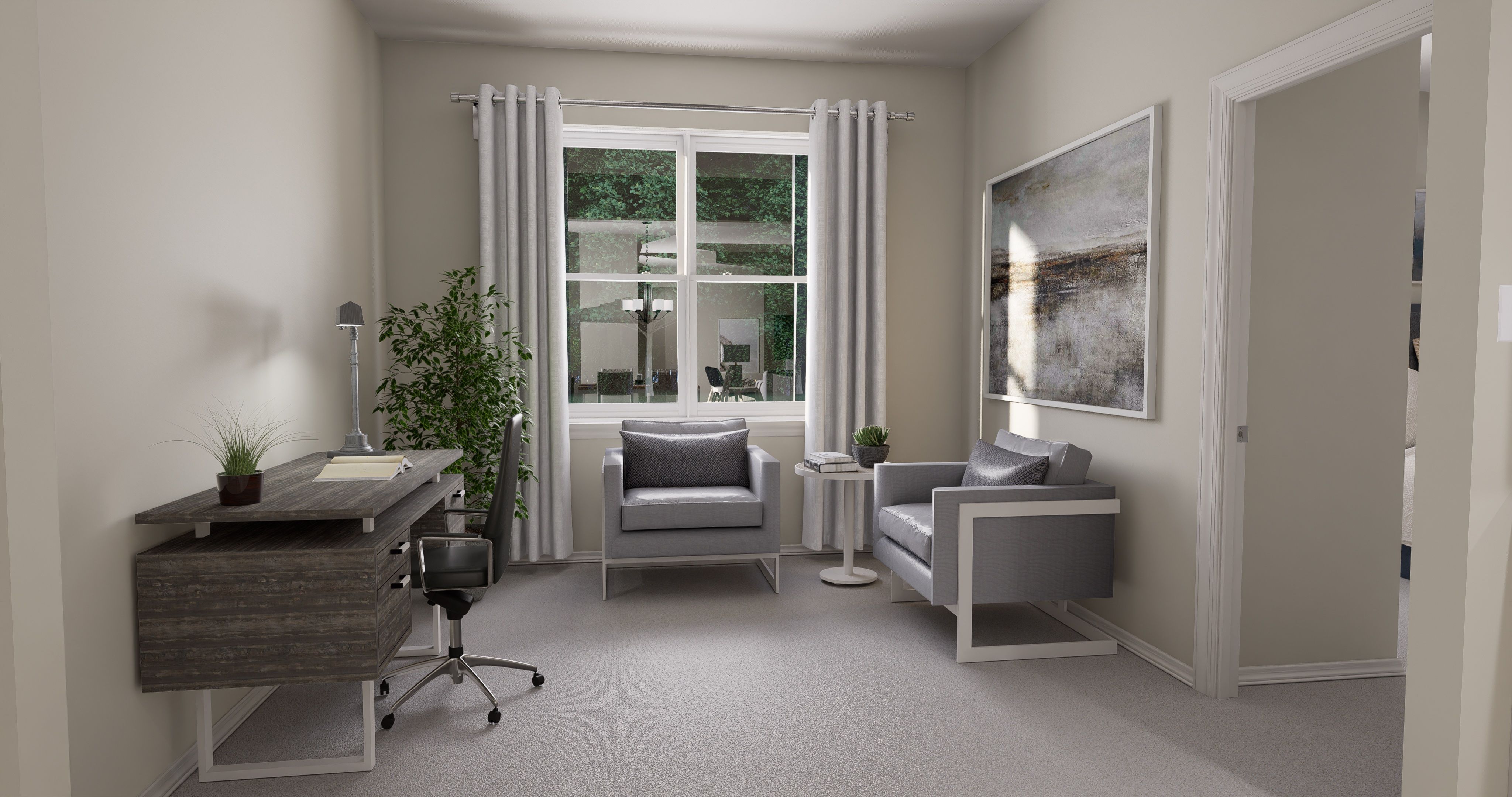 Hawthorn Rendered Flex Room