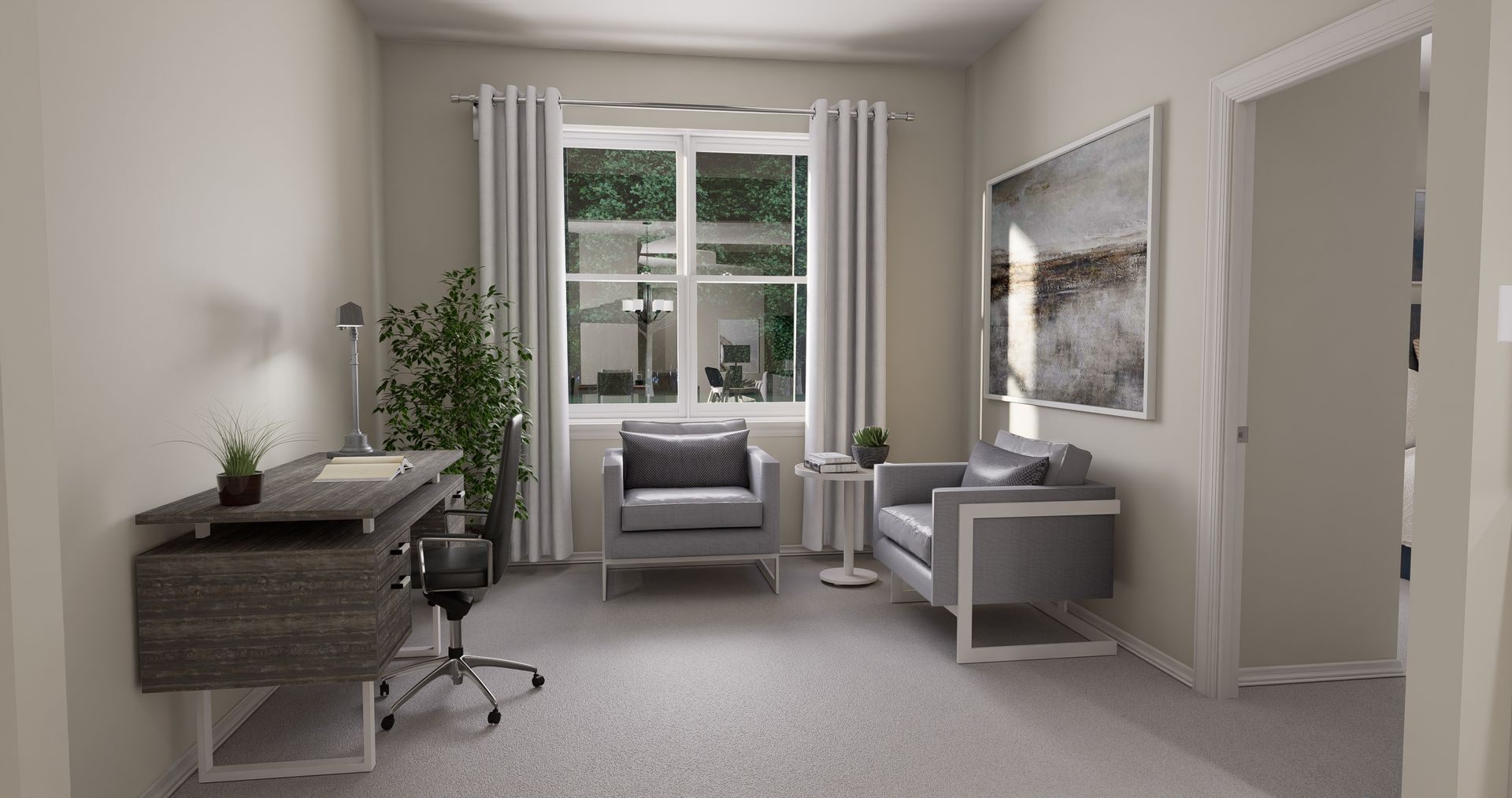 Hawthorn Rendered Flex Room