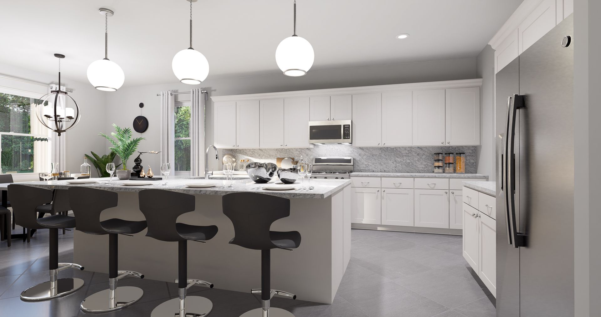 Juniper Rendered Kitchen
