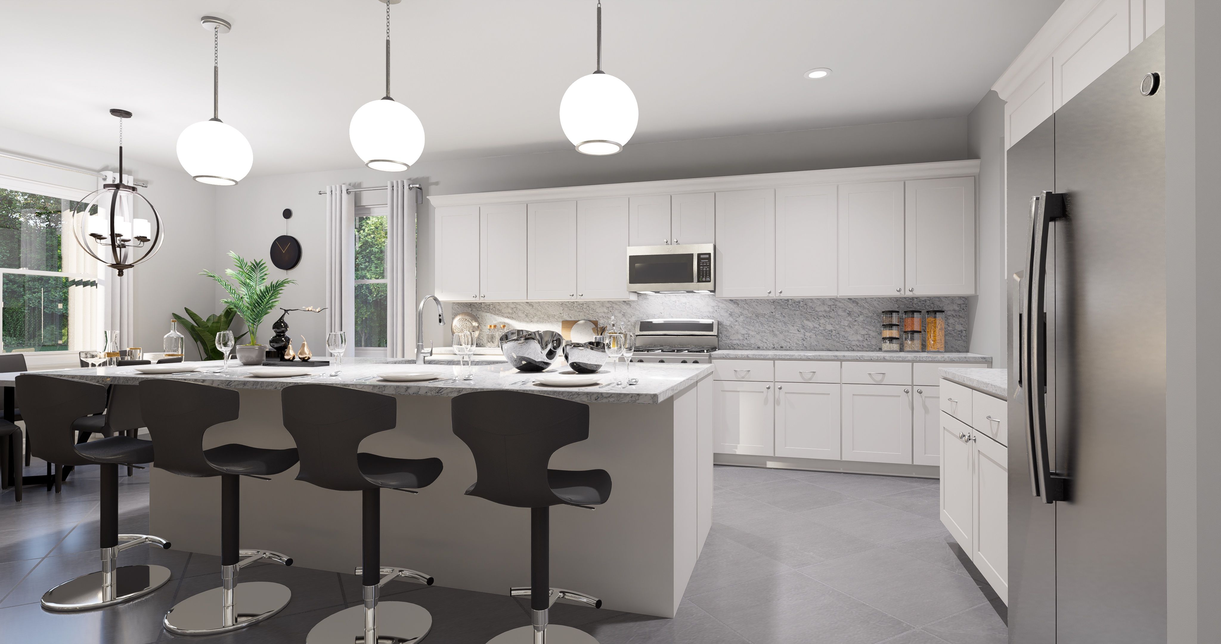 Juniper Rendered Kitchen