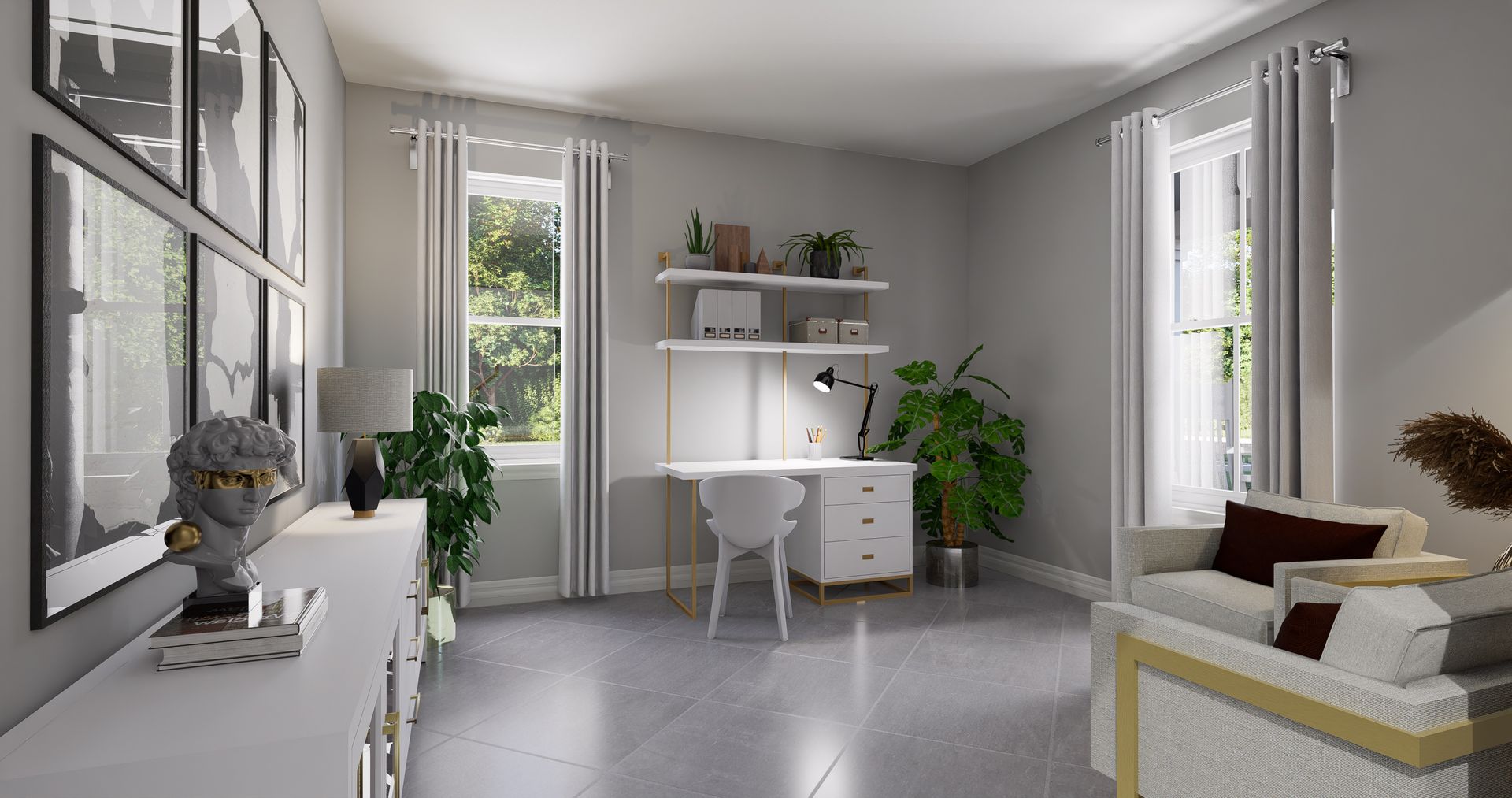Juniper Rendered Flex Room
