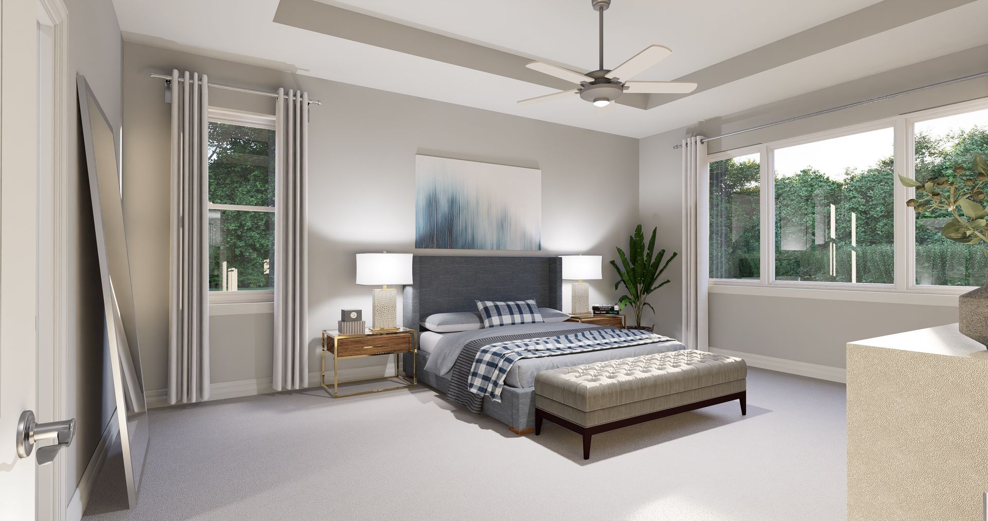 Juniper Rendered Master Bedroom