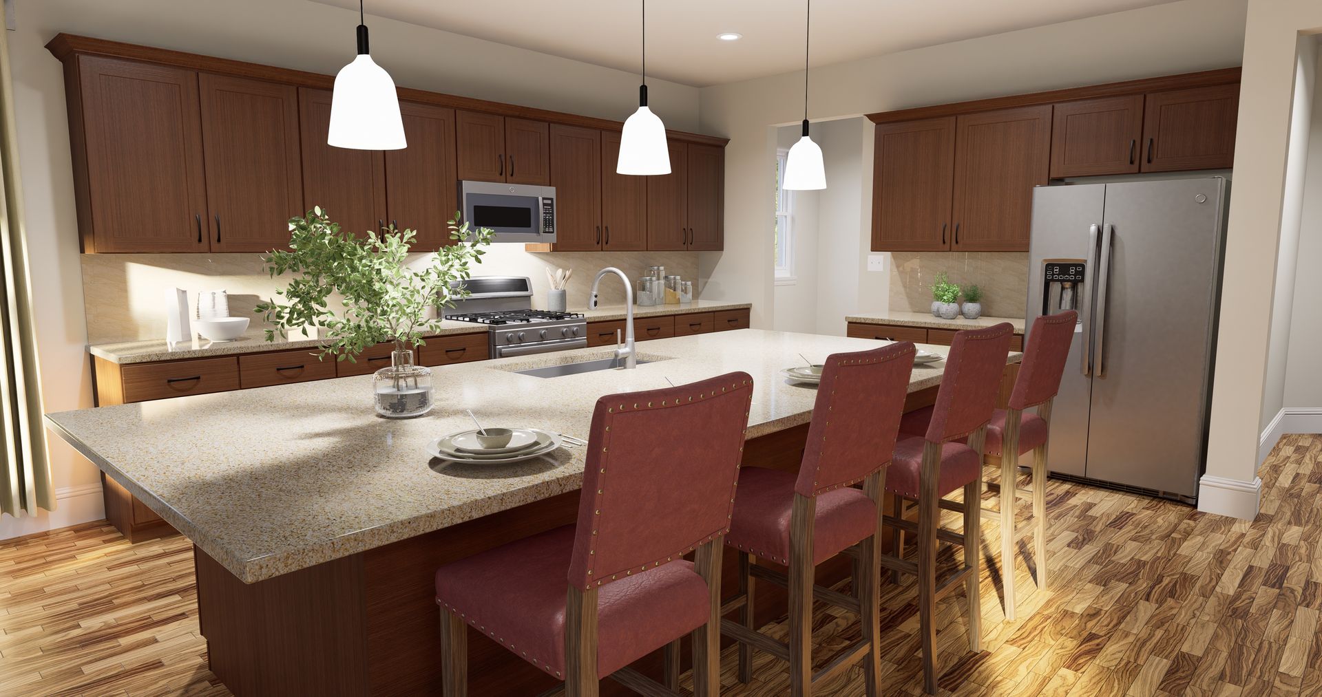 Mulberry Rendered Kitchen