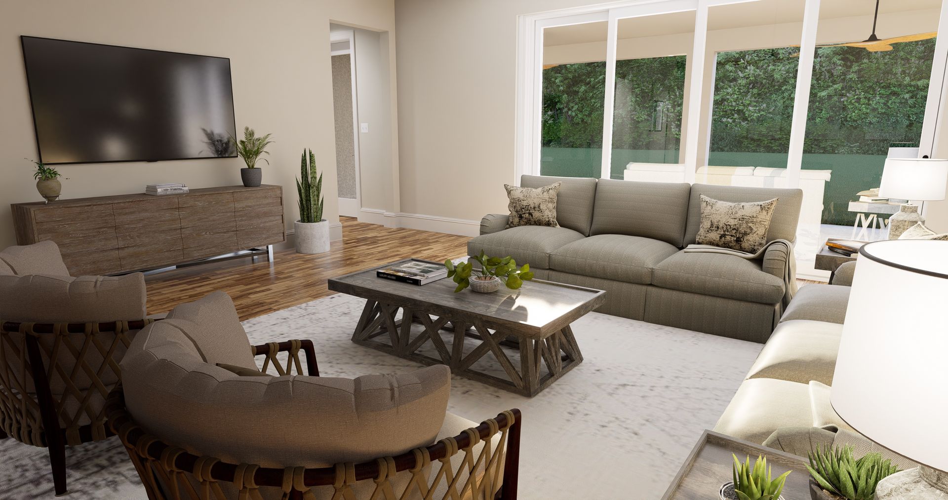 Mulberry Rendered Great Room