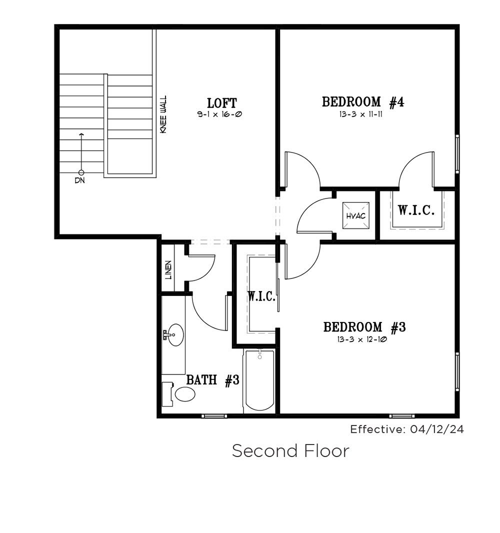 Jasmine Floor Plan Second Floor