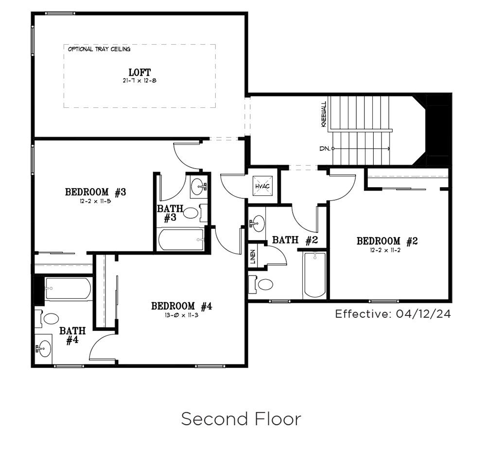 Mulberry Floor Plan Second Floor