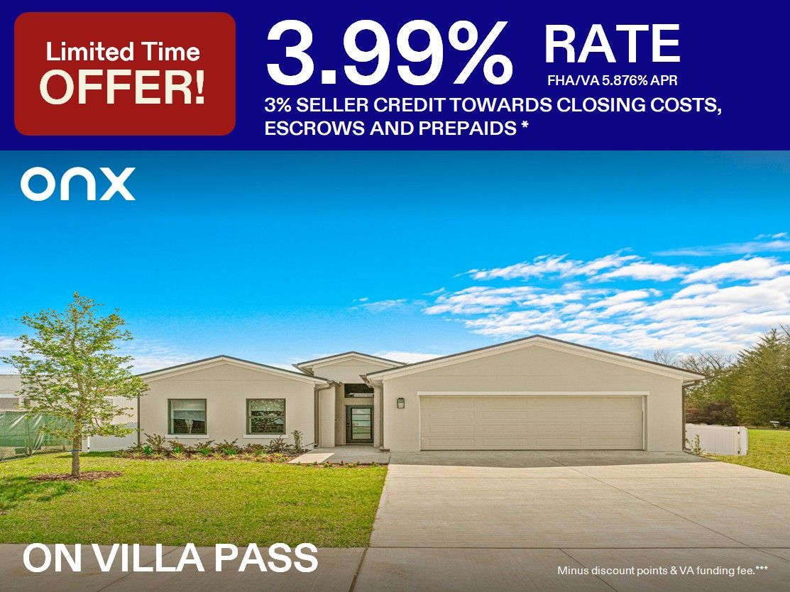 Model 1R - On Villa Pass: Mascotte, Florida - Onx Homes