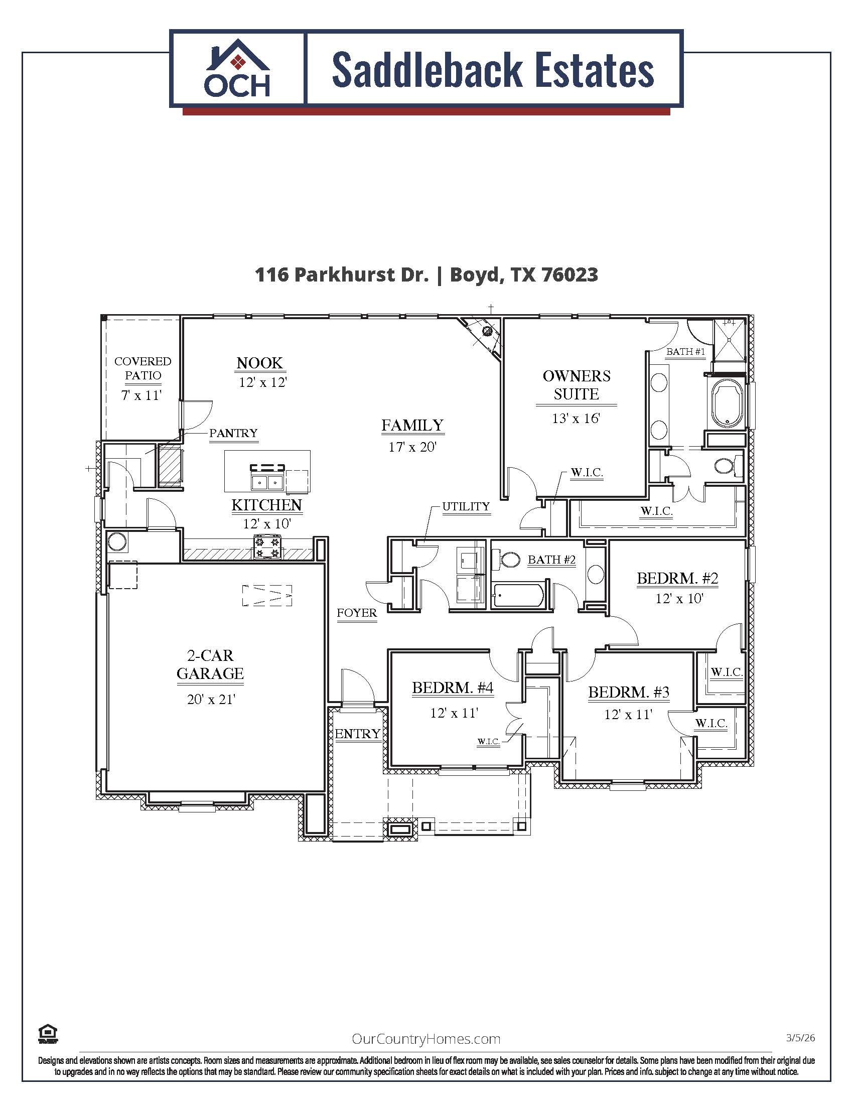 casa en Saddleback Estates por Our Country Homes