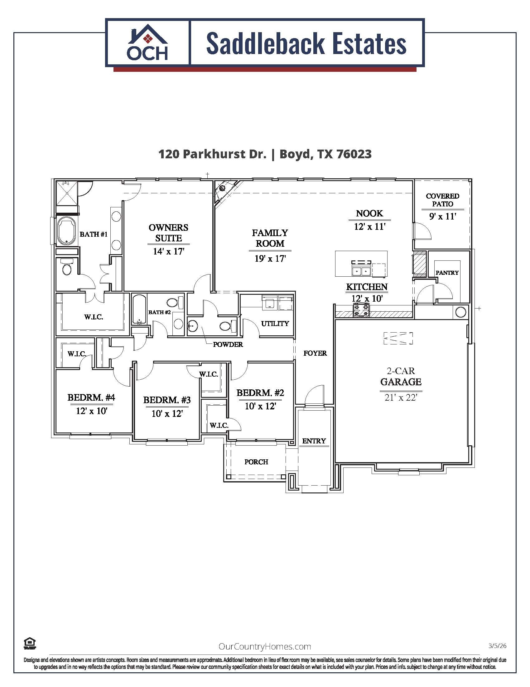 casa en Saddleback Estates por Our Country Homes