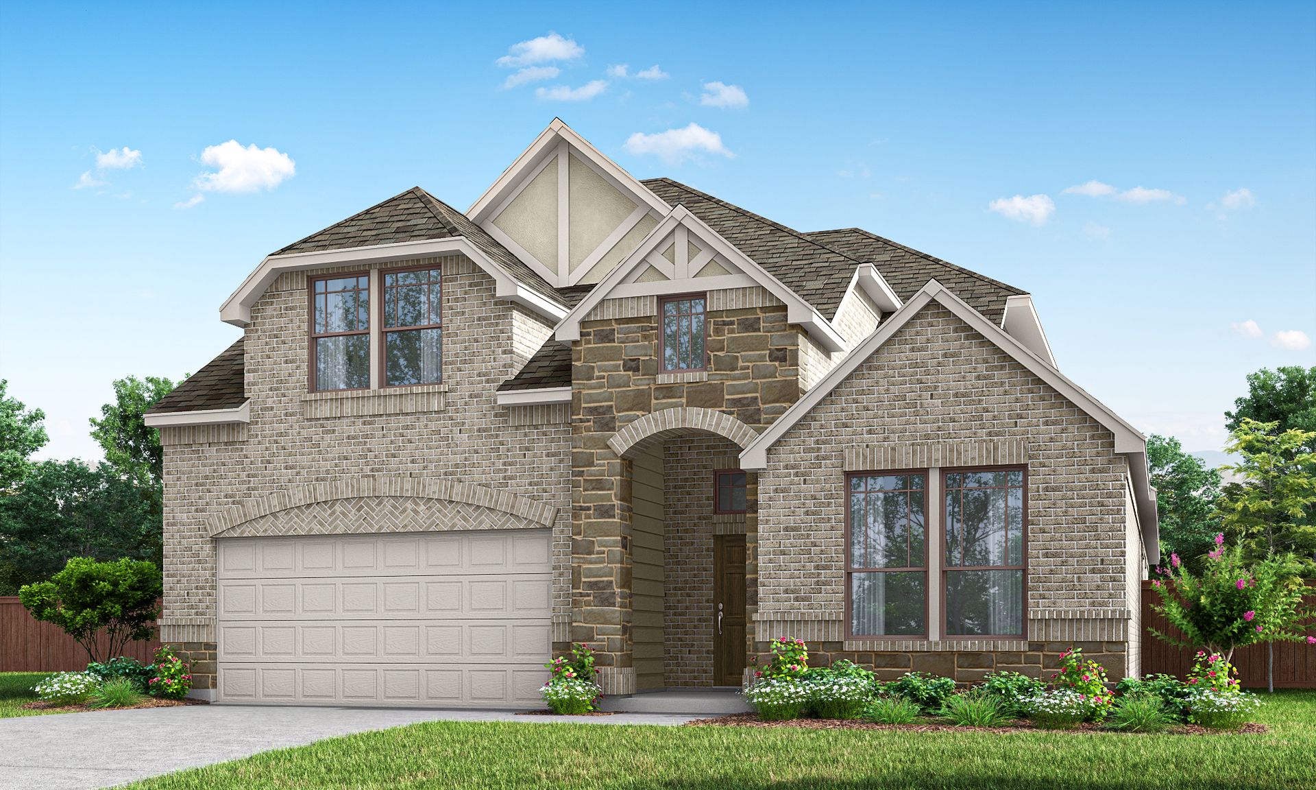 Grapevine II Elevation B Brick