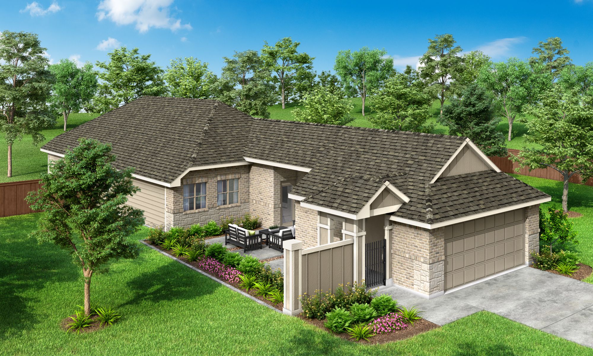 Elevation A Siding Wing Wall