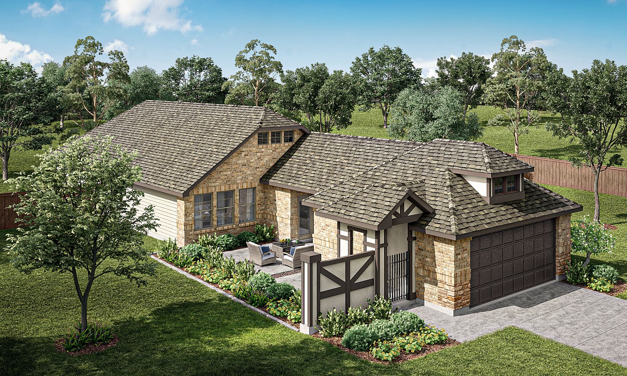 Elevation C - Siding Wing Wall