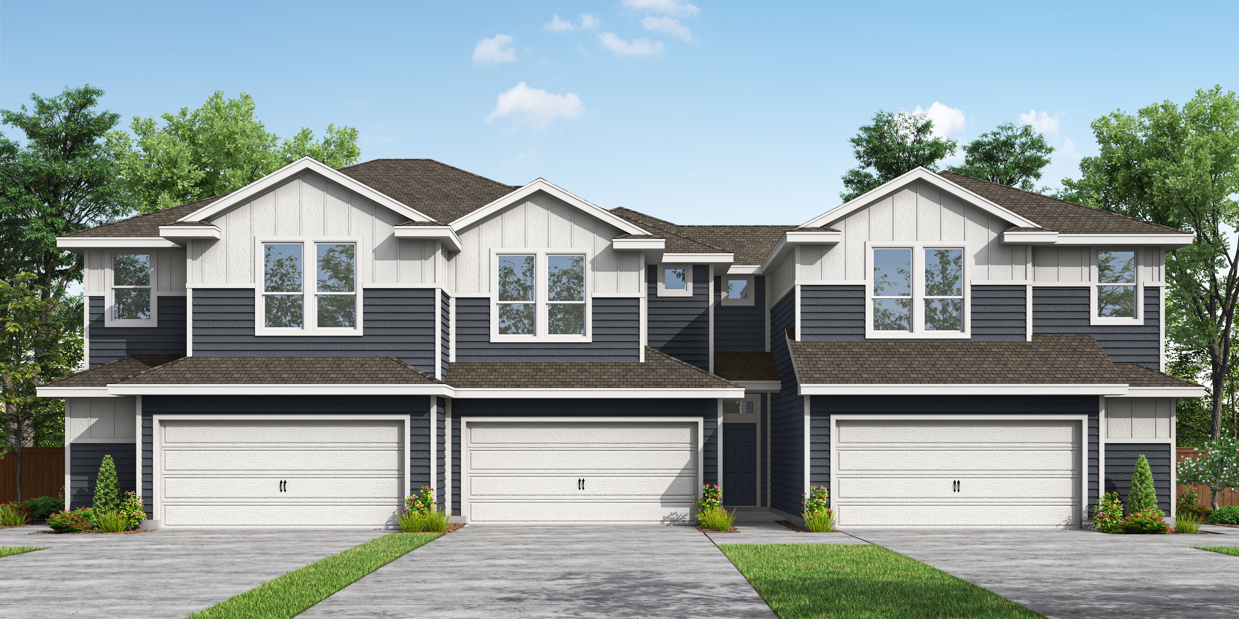 03_PH-Aus-Multi Family THs_TH 3 Plex A Siding_CS 01