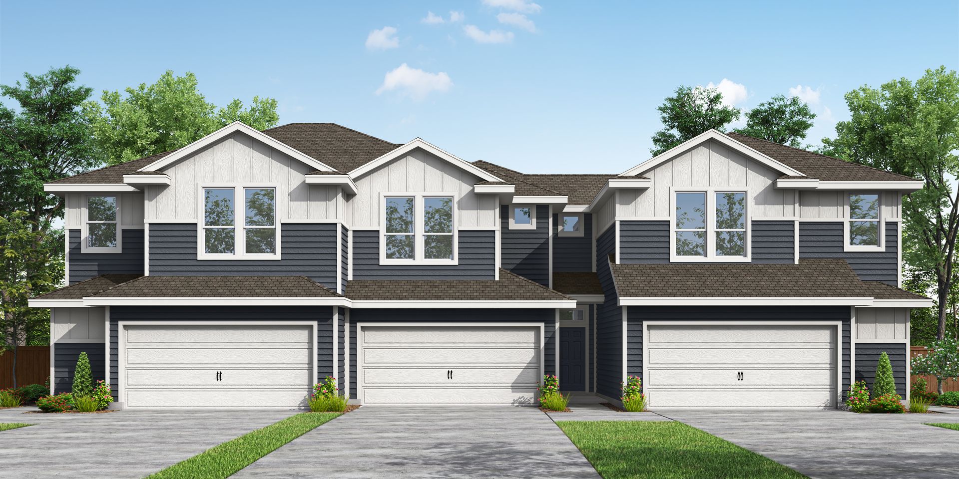 03_PH-Aus-Multi Family THs_TH 3 Plex A Siding_CS 01