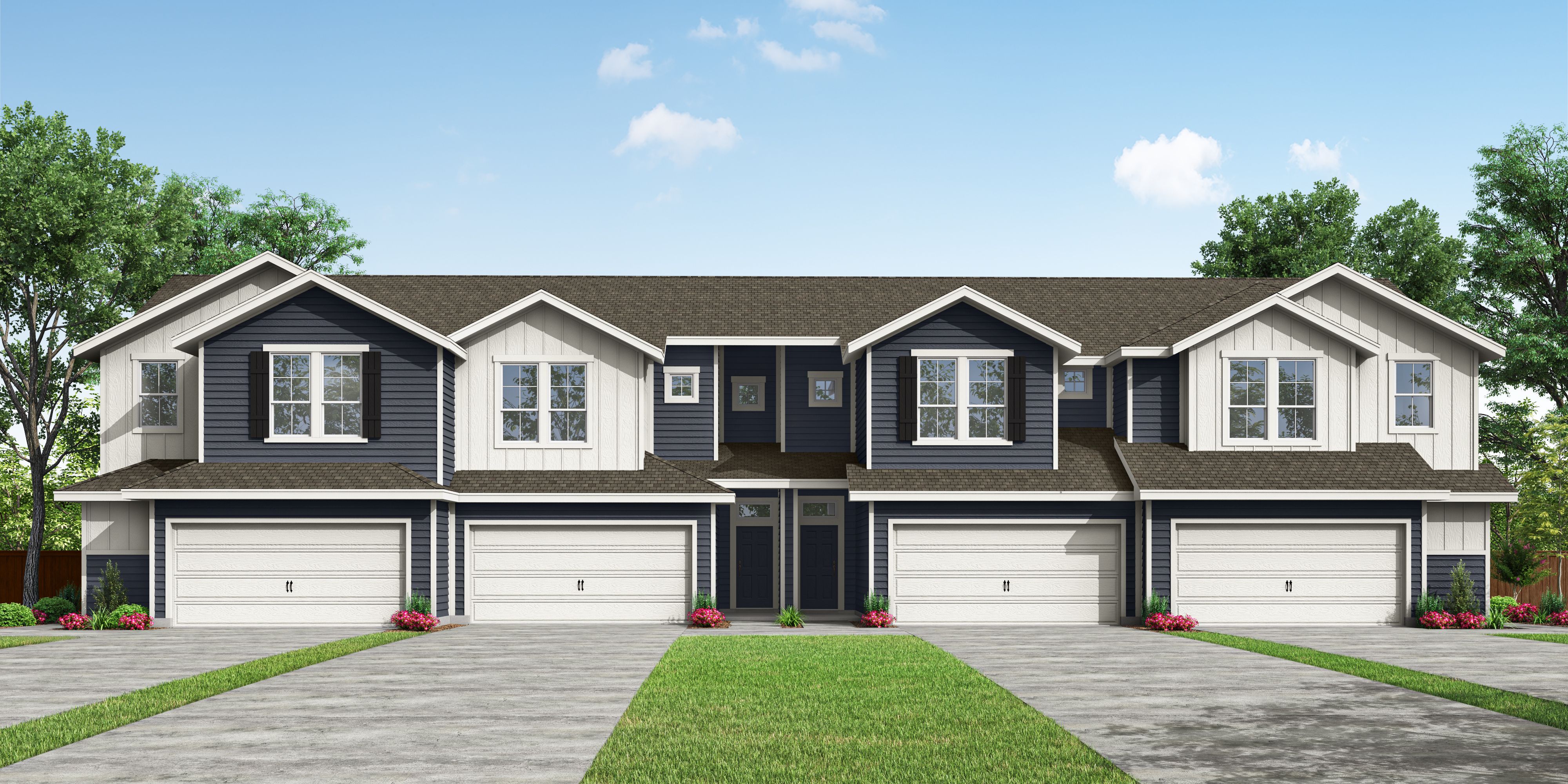 09_PH-Aus-Multi Family THs_TH 4 Plex C Siding_CS 01