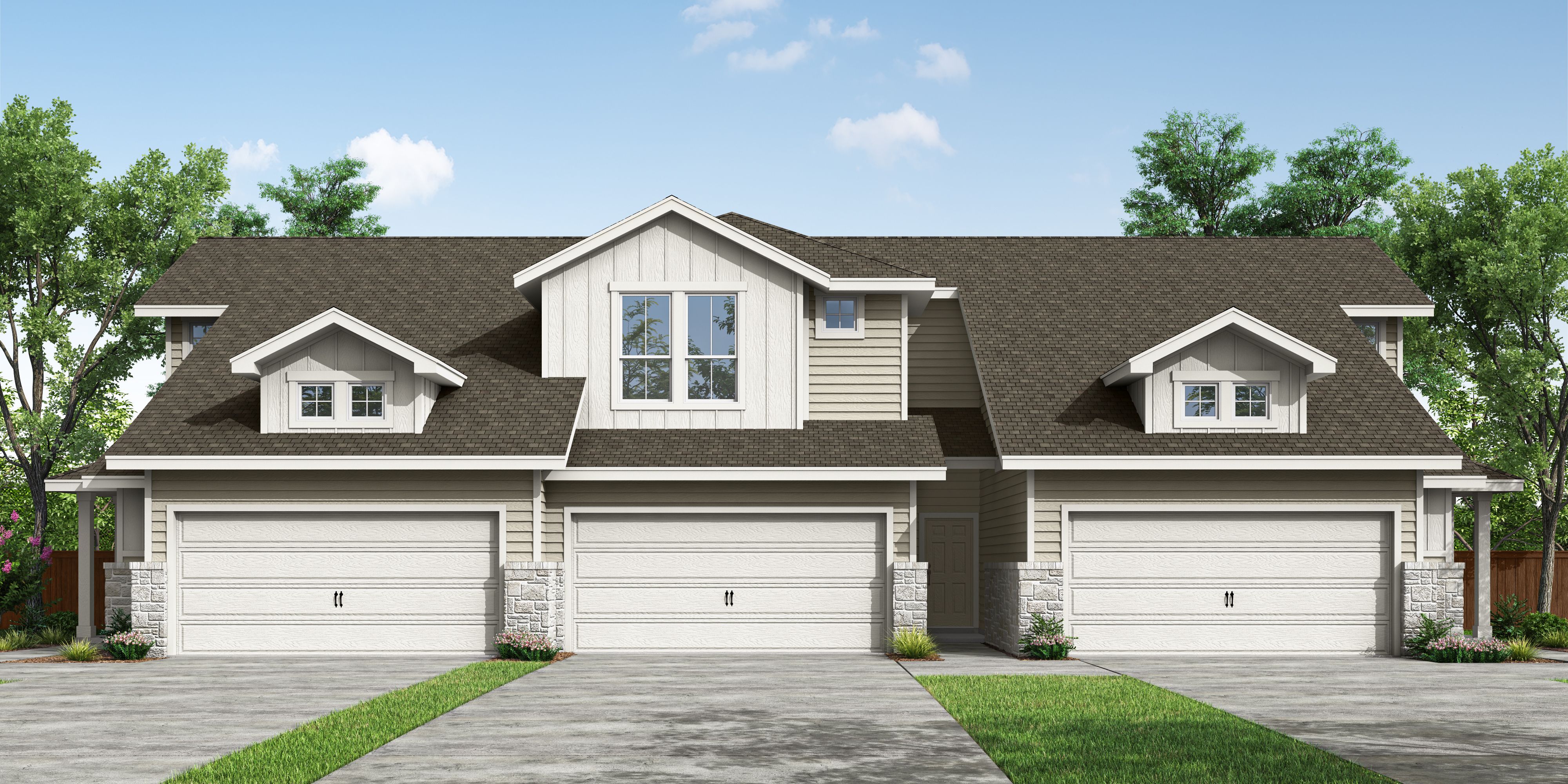 11_PH-Aus-Multi Family THs_TH 3 Plex B Reduced Stone_CS 02