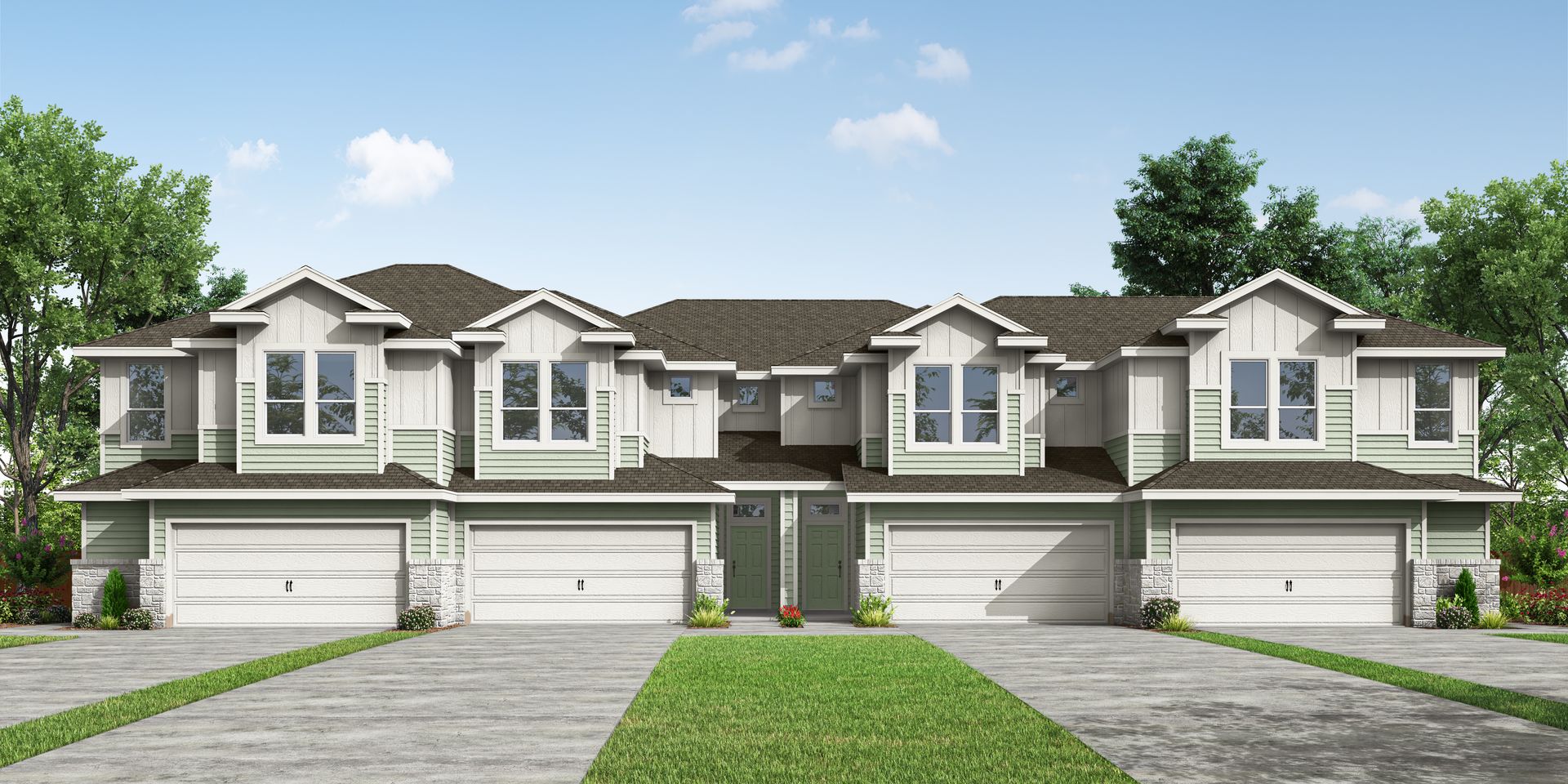 17_PH-Aus-Multi Family THs_TH 4 Plex B Stone_CS 04