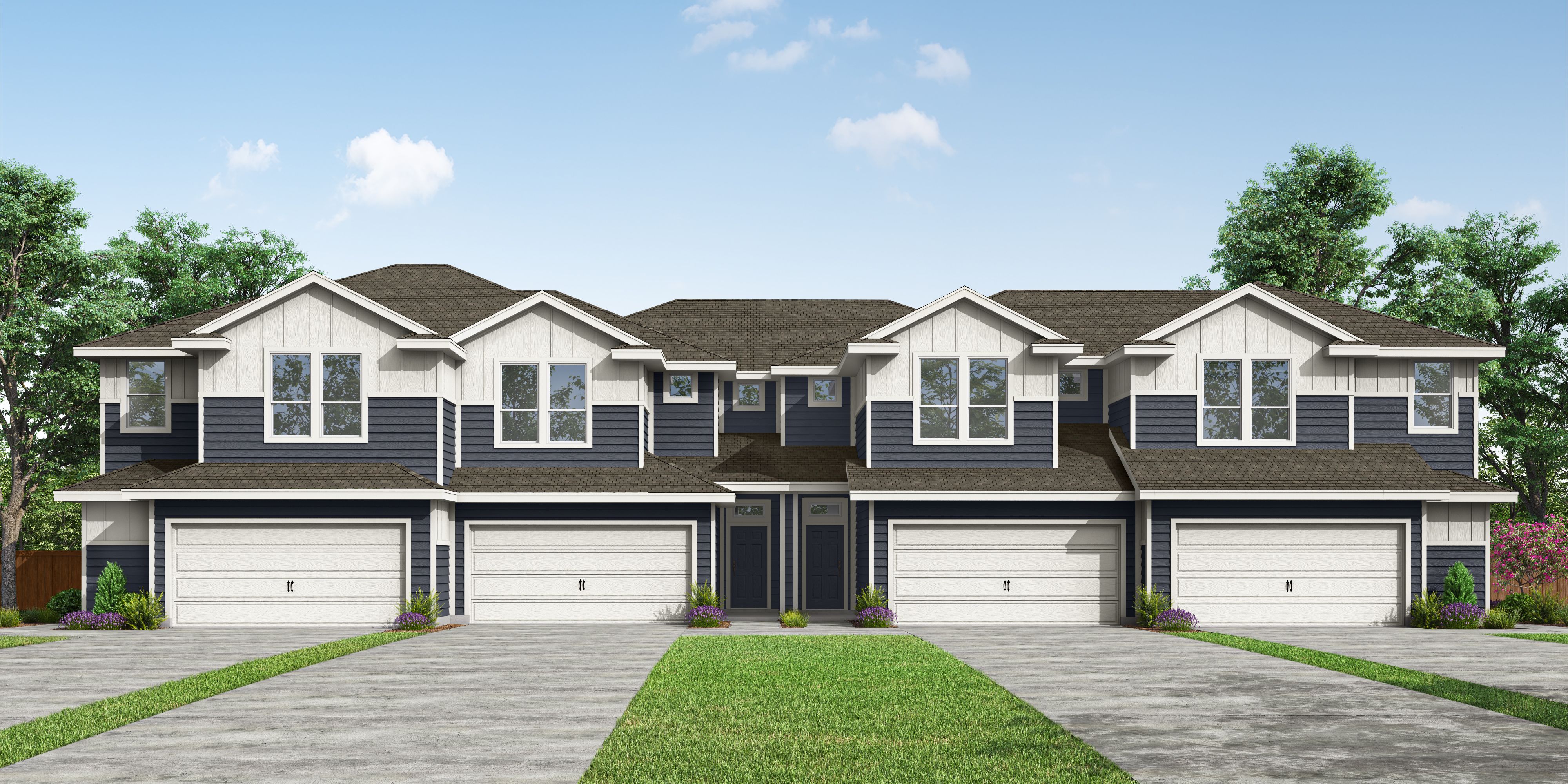 07_PH-Aus-Multi Family THs_TH 4 Plex A Siding_CS 01