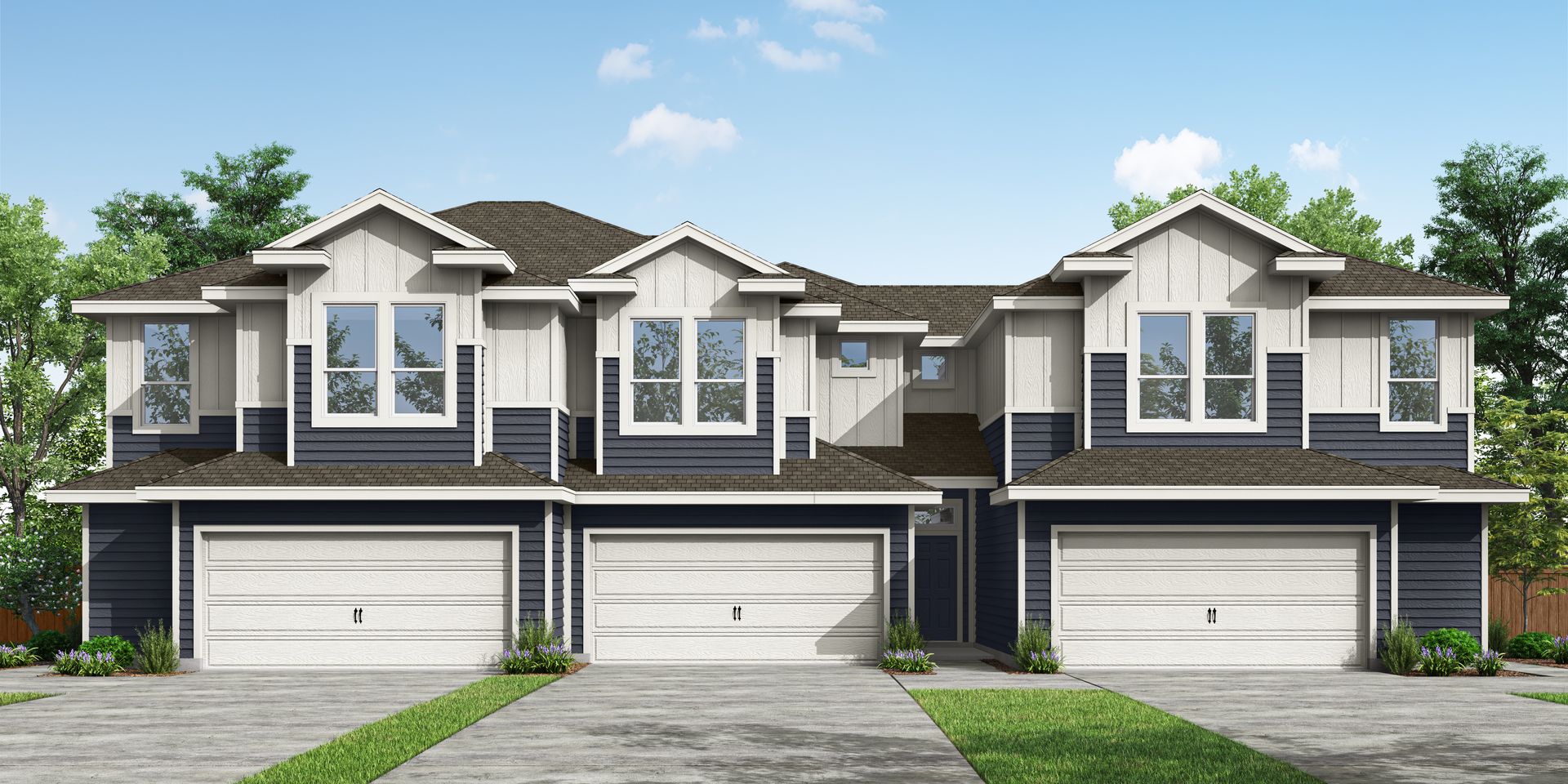 04_PH-Aus-Multi Family THs_TH 3 Plex B Siding_CS 01