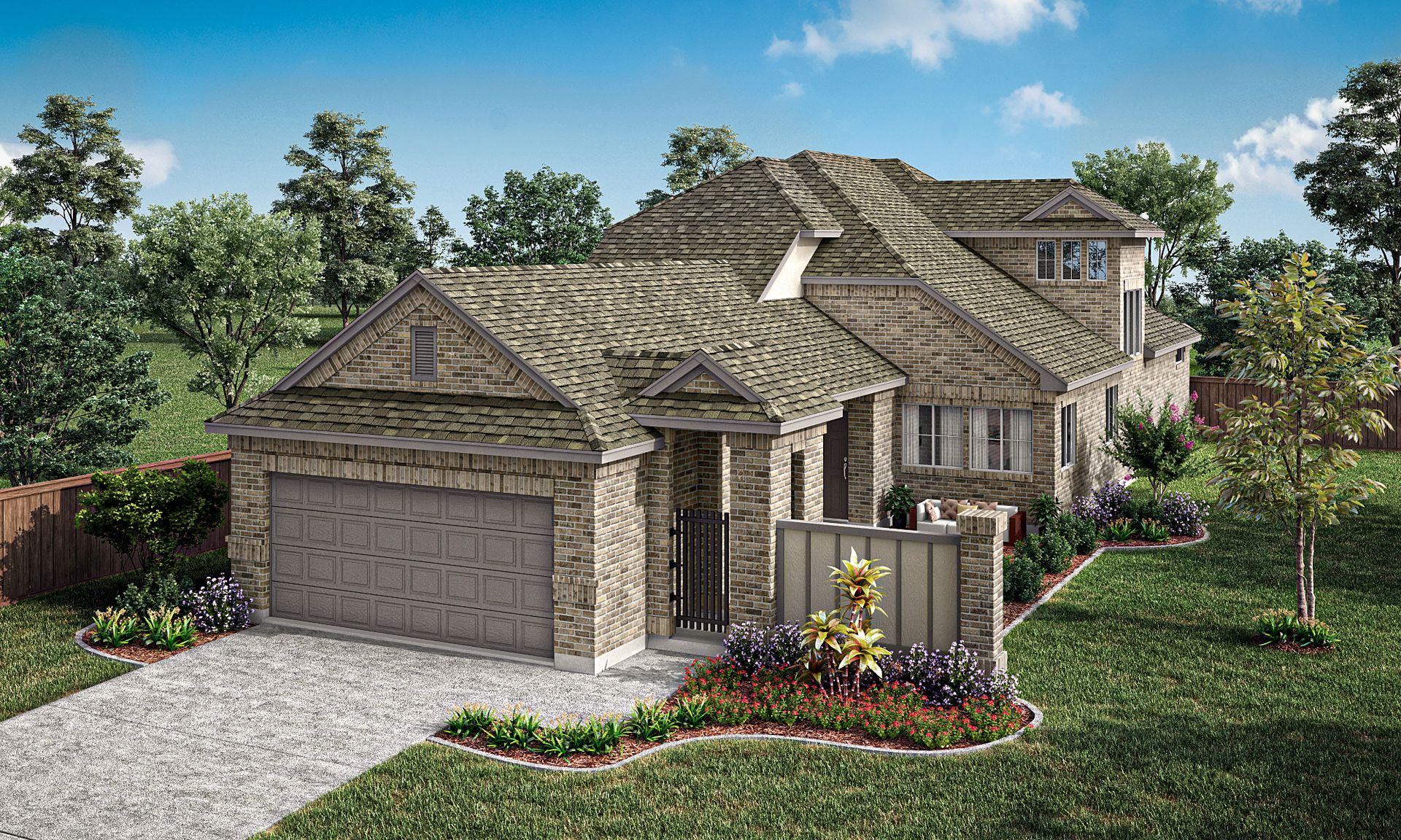 Trentino C 100 with Brick at Wing Wall