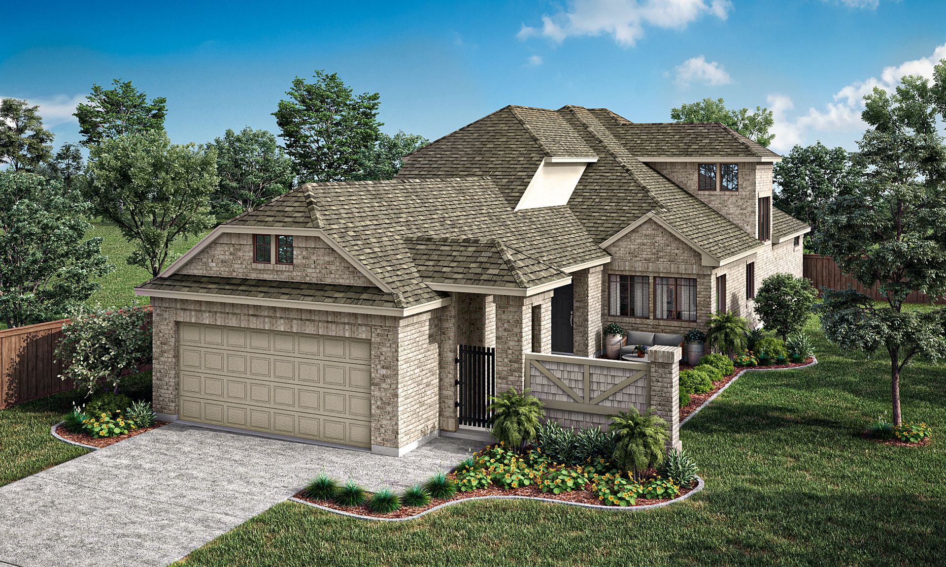 Trentino B 100 with Brick at Wing Wall