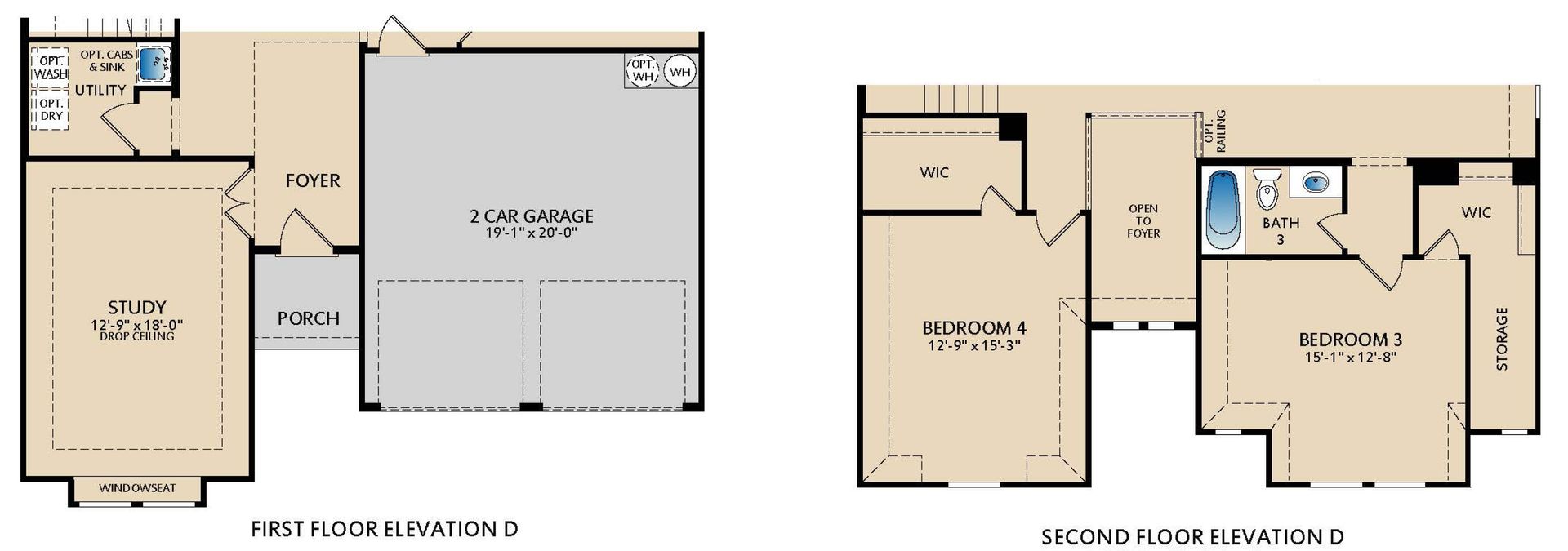 Westbury Elevation D Strip Floor Plan