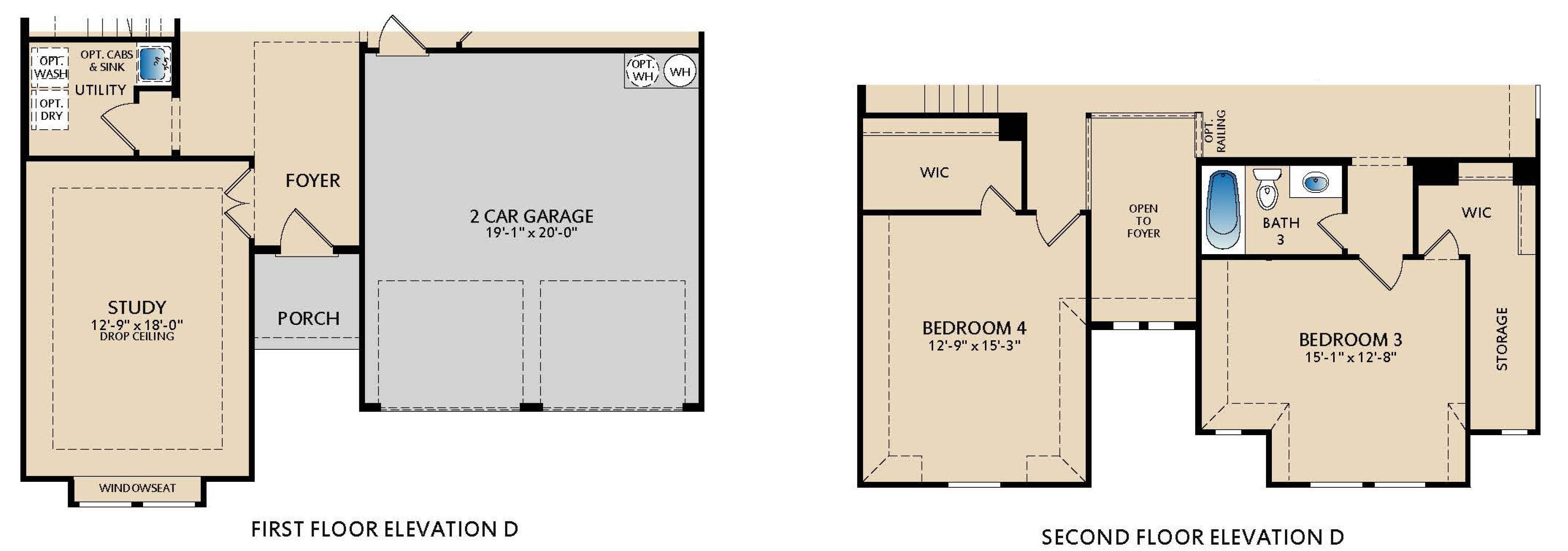Westbury Elevation D Strip Floor Plan