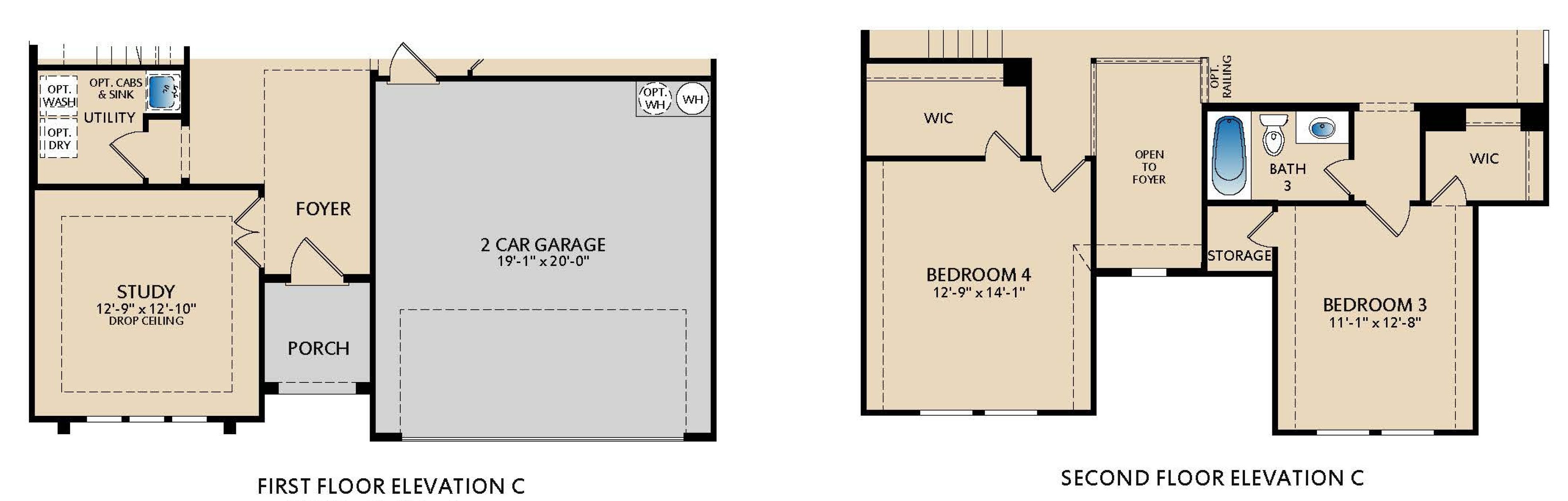 Westbury Elevation C Strip Floor Plan