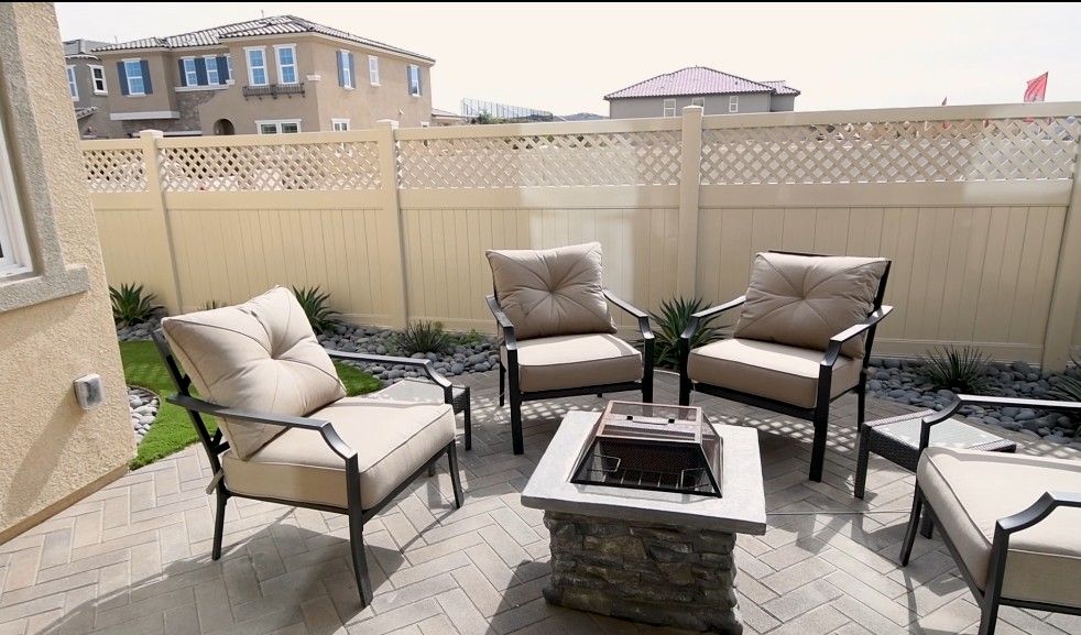 Monte Villa Plan 3 Side Yard from Sliding Door