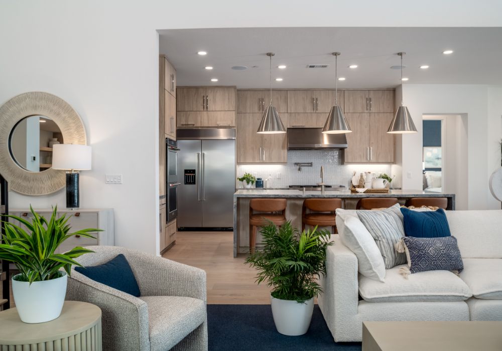 Living Room Kitchen