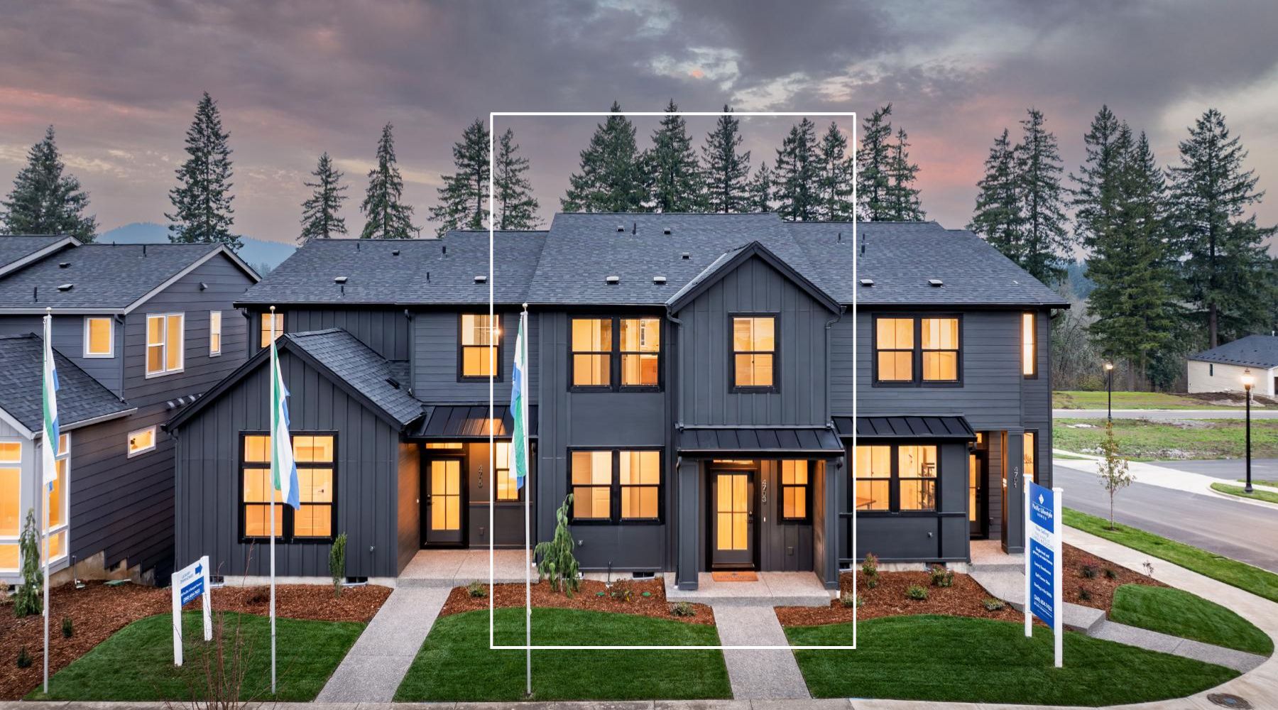 The Bandon - The Nines at Camas Meadows Townhomes: Camas, Oregon - Pacific Lifestyle Homes
